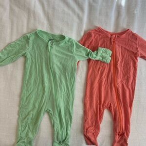 GUISBY Bamboo 0-3mos baby zip ups